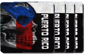 Puerto Rico Square Coasters (Set 4 pcs) Boricua Rican FREE SHIP - Picture 1 of 1