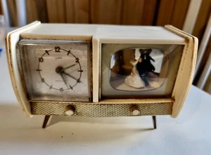 Goldbuhl Musical Alarm Clock TV Dancing Bride $ Groom-Clock Working See Details - Picture 1 of 2