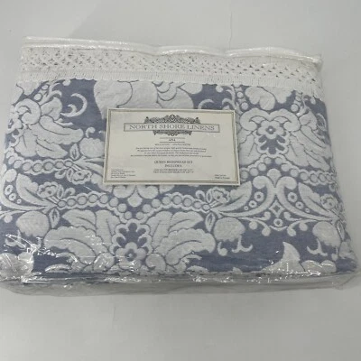Colcha y fundas de almohada North Shore de algodón egipcio jacquard queen de colección Foto 1 de 4