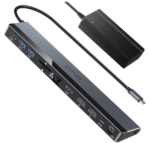 USB C Dockingstation Dual Monitor 4K@60Hz, 12-in-1 Laptop Dock mit 2*HDMI, ... - Bild 1 von 7