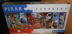 puzzle panorama 1000 pièces PIXAR 9 dessins animés nemo cars... sous blister - Photo 1/1