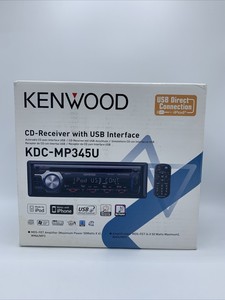 NEW Kenwood KDC-MP345U CD/AM/FM, Car Stereo Receiver w/ USB Interface MP3