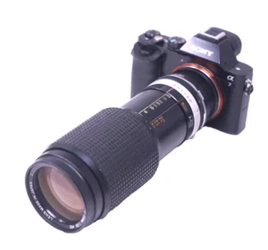 SONY E MOUNT ADAPTED 70-210MM Hoya F/3.8 ZOOM LENS ALL A7 NEX,A6000 - Picture 1 of 12