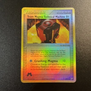 Team Magma Technical Machine 01 84/95 EX Magma Vs Aqua Reverse Holo Pokemon - Picture 1 of 10