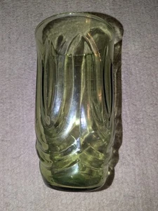 Bonito vaso de té helado vintage Anchor Hocking tulipán colonial aguacate verde 16 oz - Imagen 1 de 3