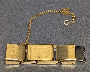 NOS Seiko Damen goldfarben Ersatz Uhrenarmband Schließe mit Kette C534YCL - Bild 1 von 4