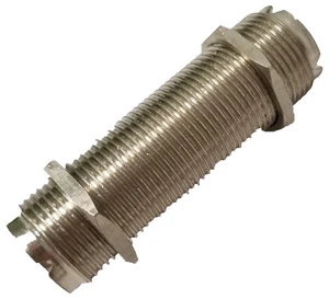 Workman UG-363 Double Female Barrel 1.75" Long CB Radio Coax Cable Connector - Picture 1 of 3