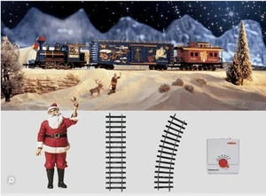 MARKLIN G GAUGE CHRISTMAS TRAIN SET W/ STEAM LOCOMOTIVE HAPPY HOLIDAYS 54416 ! - Picture 1 of 13