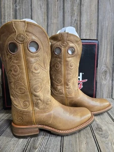 DOUBLE H DH7035 WOMENS 11.0M KENNA 12" SQ TOE WIDE CALF WESTERN BOOT NEW IN BOX - Picture 1 of 9