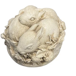 Hase Kaninchen 3D Plakette 1991 Garten Kunst Landhaus Kern - Bild 1 von 9