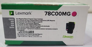 GENUINE Lexmark 78C00MG Magenta Toner Cartridge CS420 CX520 CX522 FACTORY SEALED - Picture 1 of 6