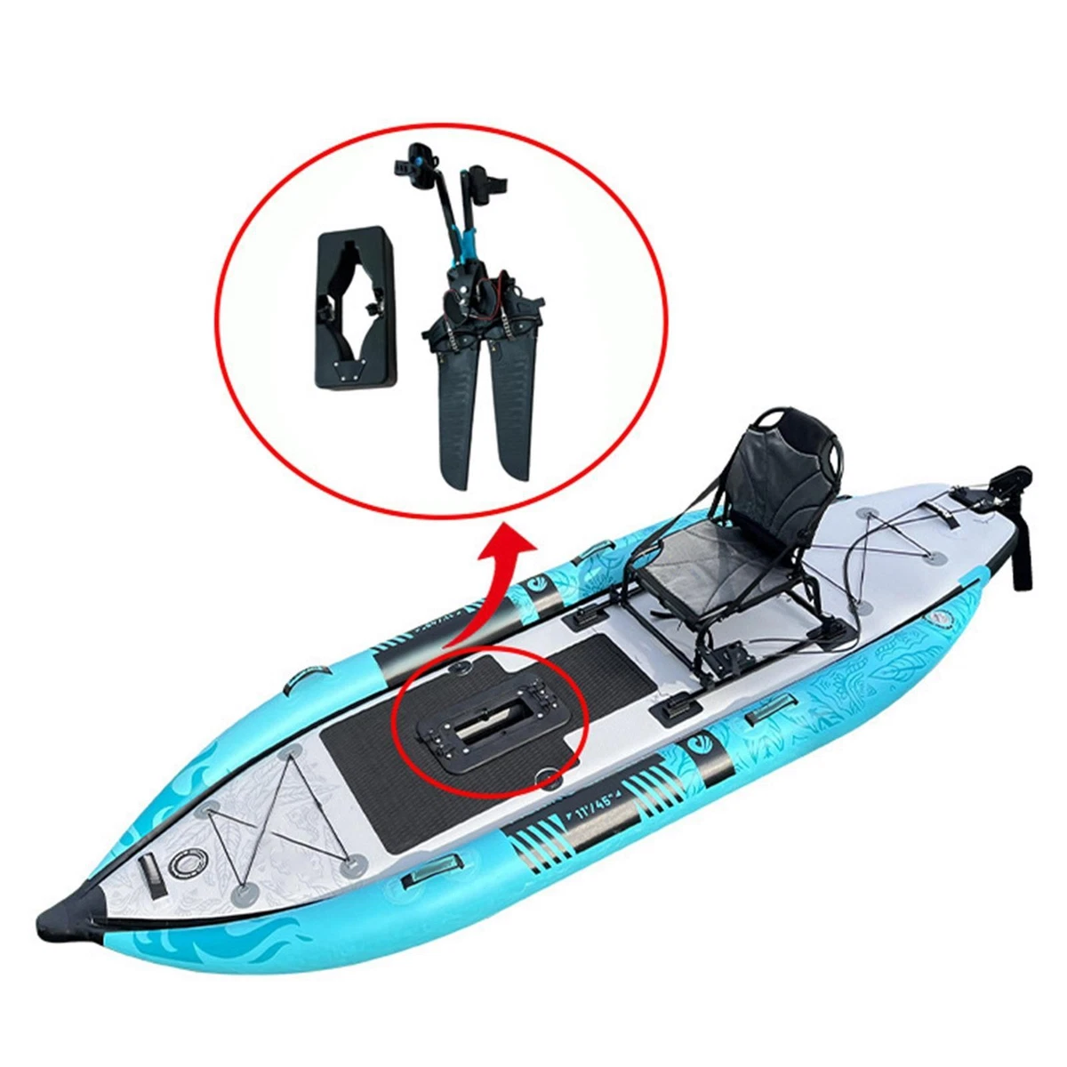 Sistema De Pie De Timón Para Kayak, Kit De Canoa, Dirección | Cuotas, image size:1200x1200