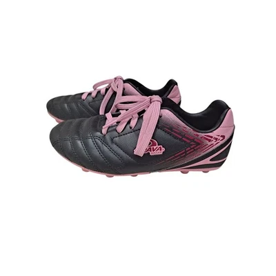 Brava Girls 2.5D  Racer III Soccer Cleats Black Pink Lace Up Rubber Cleat - Image 1 of 4