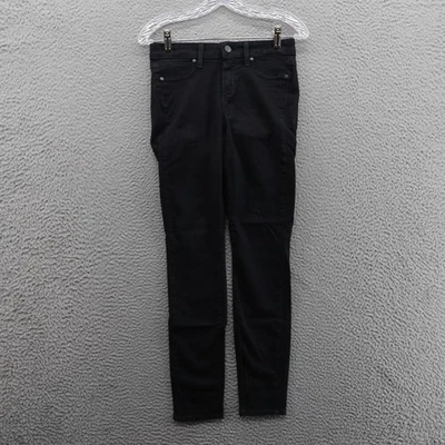 Pantalones de mezclilla PAIGE Verdugo ultra ajustados talla 27 negros luminosos para mujer hechos en EE. UU. Foto 1 de 4