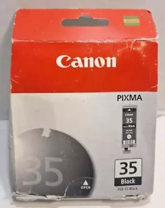 Genuine Canon Pixma 35 Black Ink Printer Cartridge PGI-35 Black Brand New Sealed - Picture 1 of 4