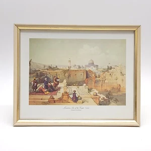 David Roberts Lithograph Jerusalem, Lite of the Temple 1839 Framed Gold Leaf - Picture 1 of 6
