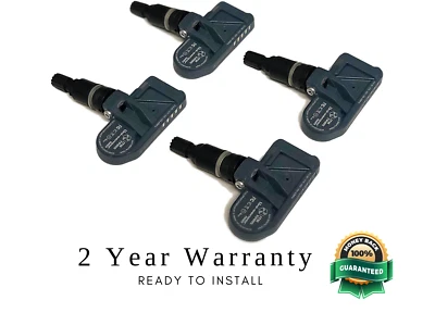 (4) 2017 2018 Ram 1500 2500 3500 4500 Black Stem TPMS Tire Pressure Sensors OEM  - Image 1 of 2