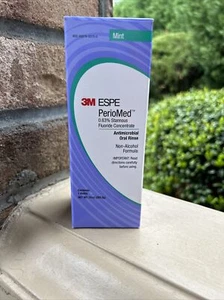 3M ESPE PerioMed 0.63% Stannous Fluoride Antimicrobial Rinse Mouthwash Mint - Picture 1 of 2