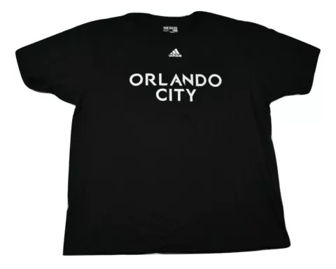 adidas Mens MLS Orlando City SC Soccer Club Go-To-Tee Black Shirt New 2XL Cover