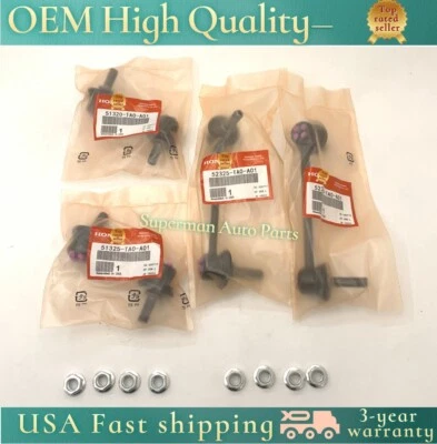 Juego de 4 eslabones estabilizadores de barra estabilizadora delantera y trasera OEM para Acura TSX 2009-2014 Foto 1 de 4