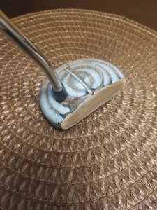 Seagrove Stoneware Custom Precision Art Golf Putter 36" LH Jade/Blue EUC - Picture 1 of 8