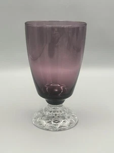 Fostoria American Lady Amethyst Goblet/ Ice Tea 5.5" Cubist Footed, Replacement  - Picture 1 of 5