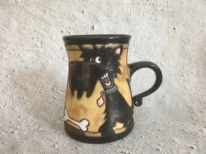 gappa handmade Tasse Kaffeebecher Becher schwarz Design Hund Schnauzer - Bild 1 von 5