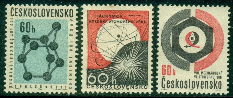 CZECHOSLOVAKIA SCOTT #'s 1407, 1413, 1414, MINT, NO GUM, GREAT PRICE! - Image 1 of 1