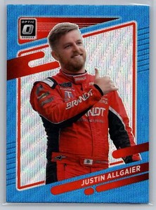 2022 DONRUSS RACING OPTIC CAROLINA BLUE WAVE PRIZM JUSTIN ALLGAIER #32 NASCAR