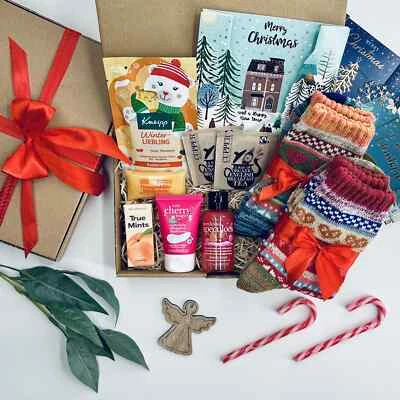 Geschenkbox Socken Wichtel Nordic Socks Frauen Freundin Set Kuschelsocken Mutter - Bild 1 von 4