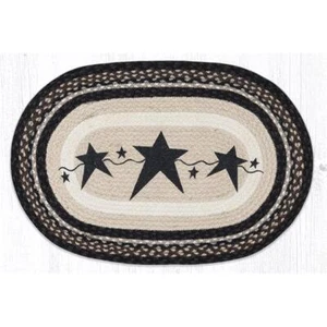 Capitol Importing 65-313PSB 20 x 30 in. OP-313 Primitive Stars Black Oval Patch - Picture 1 of 1