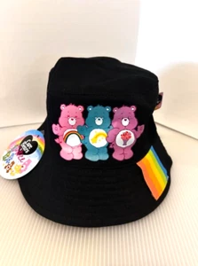 Justice Care Bear Bucket Hat - Girls New Black - Picture 1 of 1