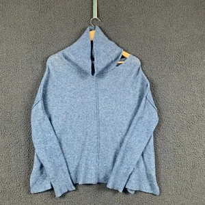 ALLSAINTS Pullover Damen S blau Strick Wolle Yak Rollkragen Cut Out Nada Kleid - Bild 1 von 11