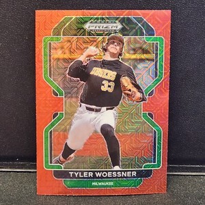 Tyler Woessner 2022 Prizm Draft Picks Red Mojo Prizm