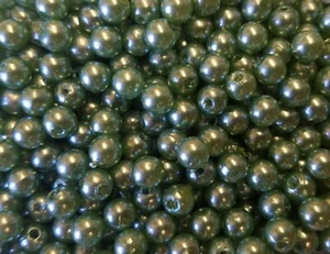 1,000 pcs Teal Green Loose Artificial Plastic Pearls 6mm Round Craft Beads - Picture 1 of 2