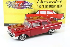 1:18 ACME 1957 Chevrolet 150 Restomod Candy Rosso Bello Auto Edizione - Foto 1 di 5