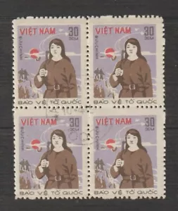 1982 Vietnam Briefmarken Block 4 National Defense Scott # 1216 Cto nie karniert - Bild 1 von 1