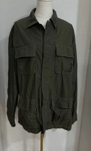 Marc Ecko Cut & Sew Army Green Jacket Unisex Sz M - Picture 1 of 6