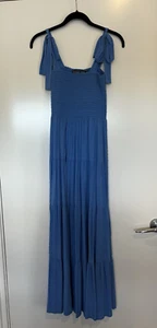 Mister Zimi Savannah Tie Dress in Ocean (Size 8) - Excellent Condition - Picture 1 of 5