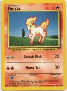 Pokémon Ponyta 60/102 1999 WOTC Base Set Ungraded  - Picture 1 of 2