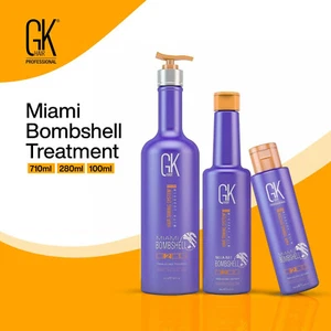 GK HAIR Keratin Treatment Miami Bombshell Dry Smoothing and Straightening Care - Picture 1 of 30