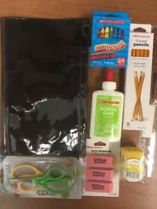 School Supplies LOT, Glue, Pencils, Scissors, BOY, GIRL Ship Inc. Back to School - Picture 1 of 3