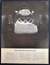 1967 Volkswagen Beetle Formula Vee Racer photo "Bit of a Beast" vintage print ad