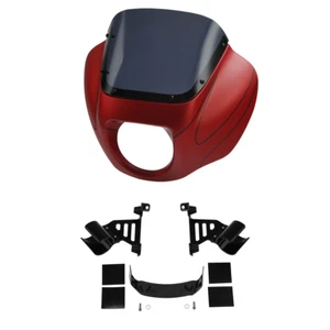 Fairings Windshield Bracket Fit For Harley Softail FXST 18-23 Wicked Red Denim - Bild 1 von 8