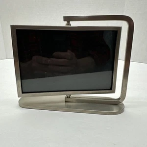 Pottery Barn Modern Silver Frame Two Sided Swivel Heavy 4x6 Photo - Picture 1 of 7