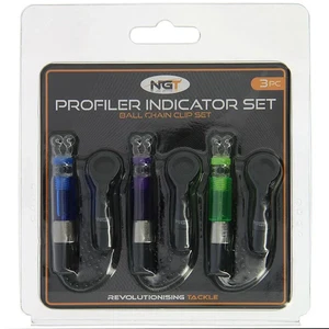 NGT Profiler 3PC Indicator Set - Green, Blue and Purple Indicators with Ball Cli - Picture 1 of 2