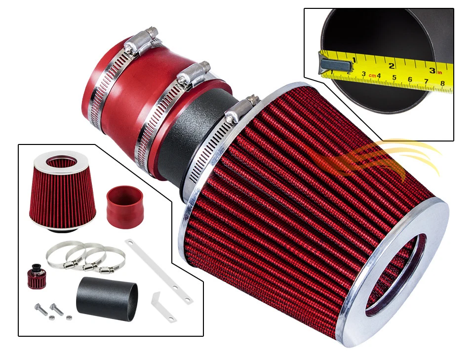 Sistema de admisión de aire Ram RW ROJO + filtro 1999-2005 VW Jetta Golf Beetle/Audi TT Foto 1 de 2