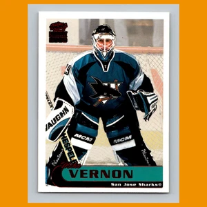 Mike Vernon #212 1999-100 Pacific Paramount Red San Jose Sharks Hockey Card NHL - Picture 1 of 3
