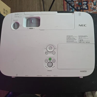 NEC NP-P401W 3LCD HDMI VGA Projector power cord and remote included! - Image 1 of 4
