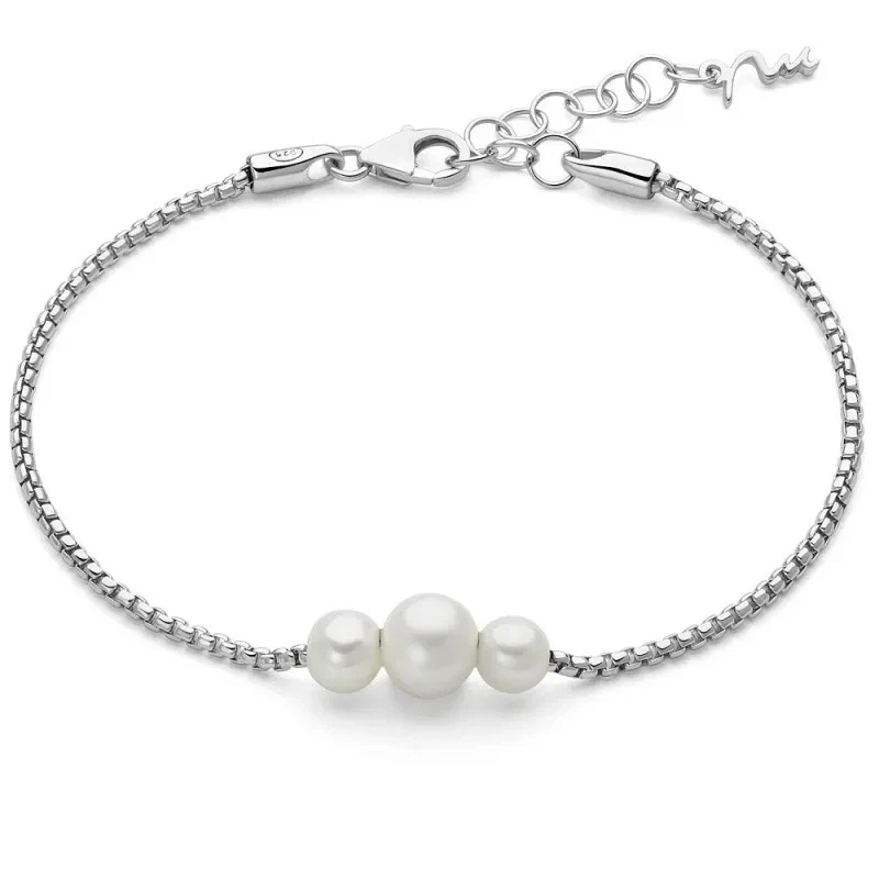 Bracciale Miluna Donna Argento 925 Tre Perle _PBR3616 - Immagine 1 di 2
